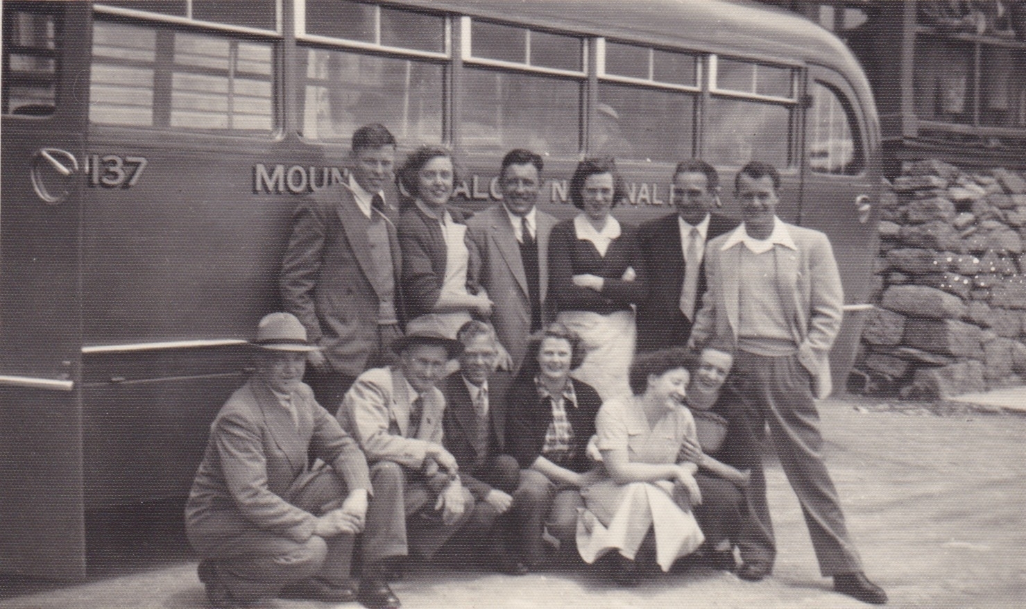 Back Row: Myself (Edgar (Ted) Slinger, Shirley Rudland, Les Merton, Yvonne ?, painter ?, Gordon Day. Front Row: Painter ?, Ray Castles, Flora Struthers, Peggy Finnigan.